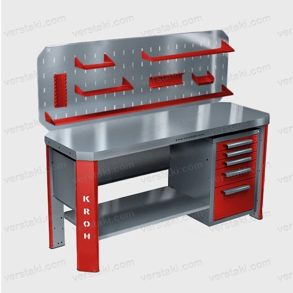Фото-3622 Верстак с ящиками для инструментов КРОН ГЕФЕСТ-ВС-005