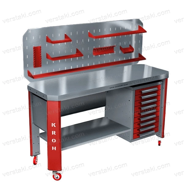 Фото-3634 Верстак на колесах КРОН ГЕФЕСТ-ВС-009-ЭП-К2