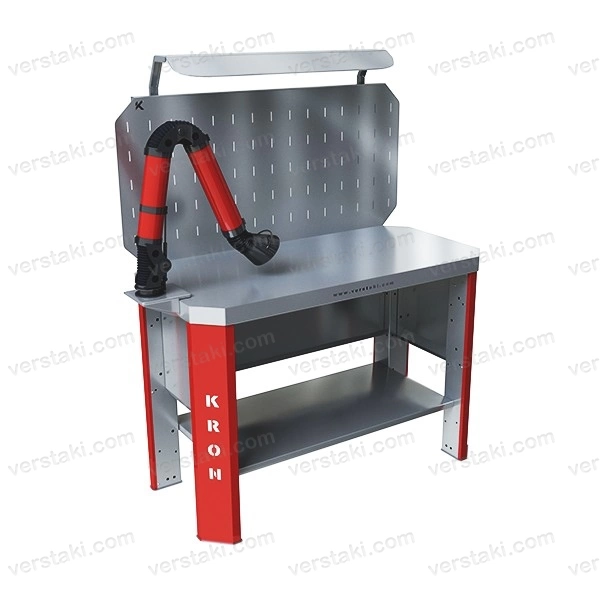 Фото-7945 Верстак с вытяжкой КРОН Гефест-ВС-000-ЭПО-В1