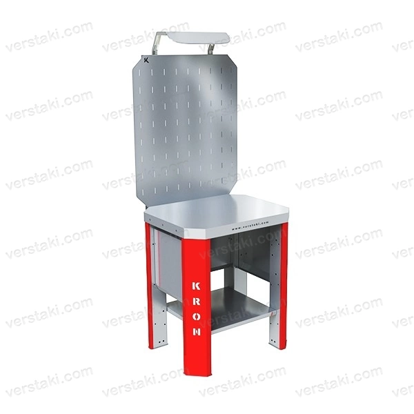 Фото-3913 Бестумбовый слесарный верстак с двойным экраном КРОН Гефест-ВС-0-ЭДО