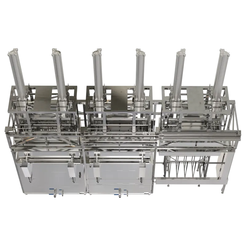 Фото-16193 2-х позиционная автоматическая ультразвуковая линия с г/п 1т