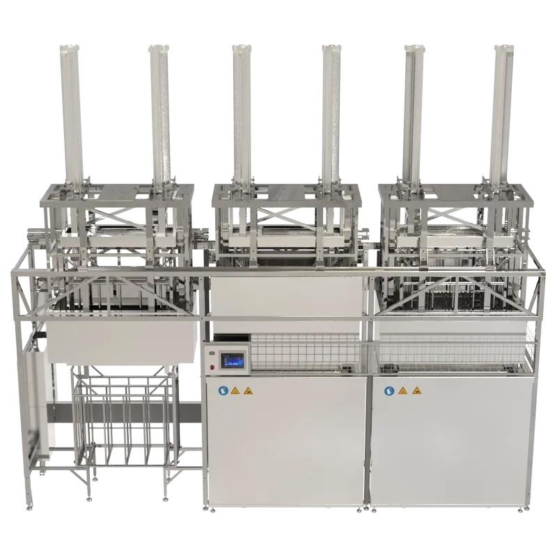 Фото-16199 2-х позиционная автоматическая ультразвуковая линия с г/п 1т