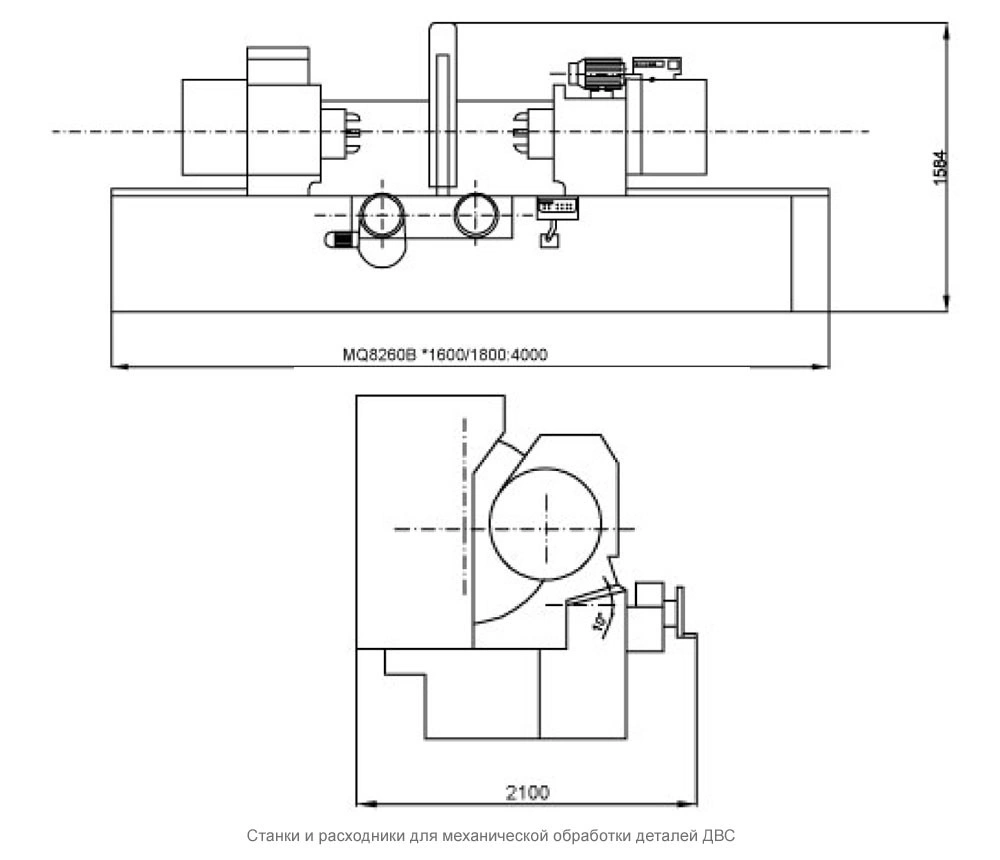 Фото-14296 Станок SJMC для шлифовки шеек коленчатых валов MQ8260В*1600