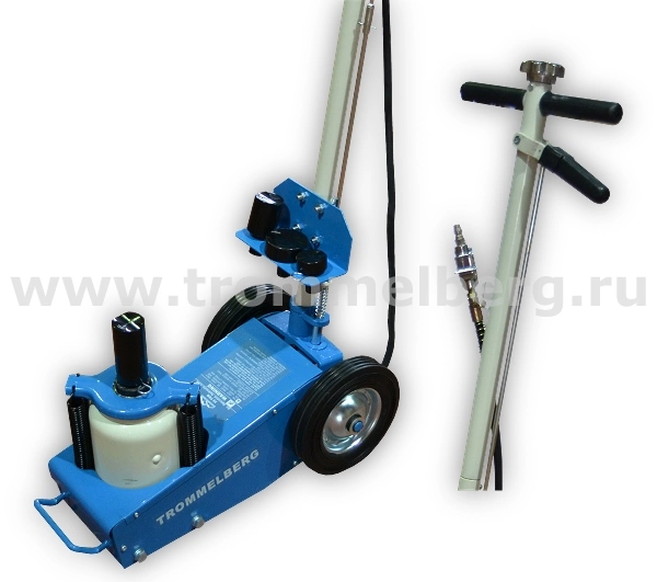 Фото-856 Домкрат подкатной пневмогидравлический 35 т (257-527 мм)