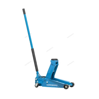 Фото-9412 Домкрат N3203 подкатной 3т 133-465мм с резин. насадкой, быстр. подъем