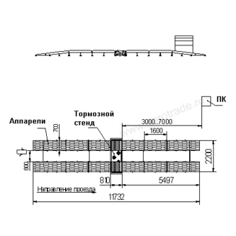 Стенд тормозной напольный СТС-4-СП-14 Фото-16007 Стенд тормозной напольный СТС-4-СП-14