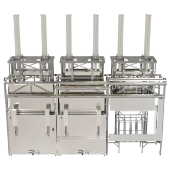 Фото-16187 2-х позиционная автоматическая ультразвуковая линия с г/п 1т