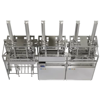 Фото-16190 2-х позиционная автоматическая ультразвуковая линия с г/п 1т