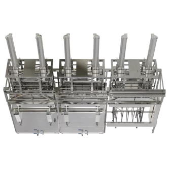 Фото-16193 2-х позиционная автоматическая ультразвуковая линия с г/п 1т