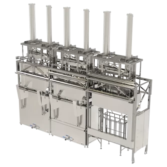 Фото-16196 2-х позиционная автоматическая ультразвуковая линия с г/п 1т