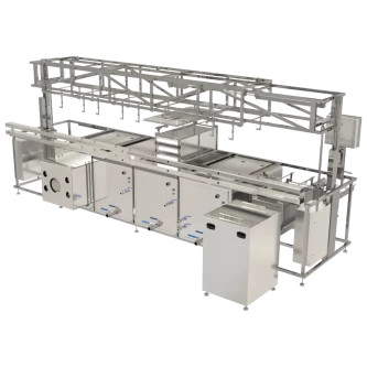 Фото-16310 4-х позиционная автоматическая ультразвуковая линия