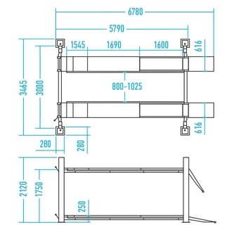 Фото-9976 Подъемник четырехстоечный электрогидравлический Nordberg 4450J 380В