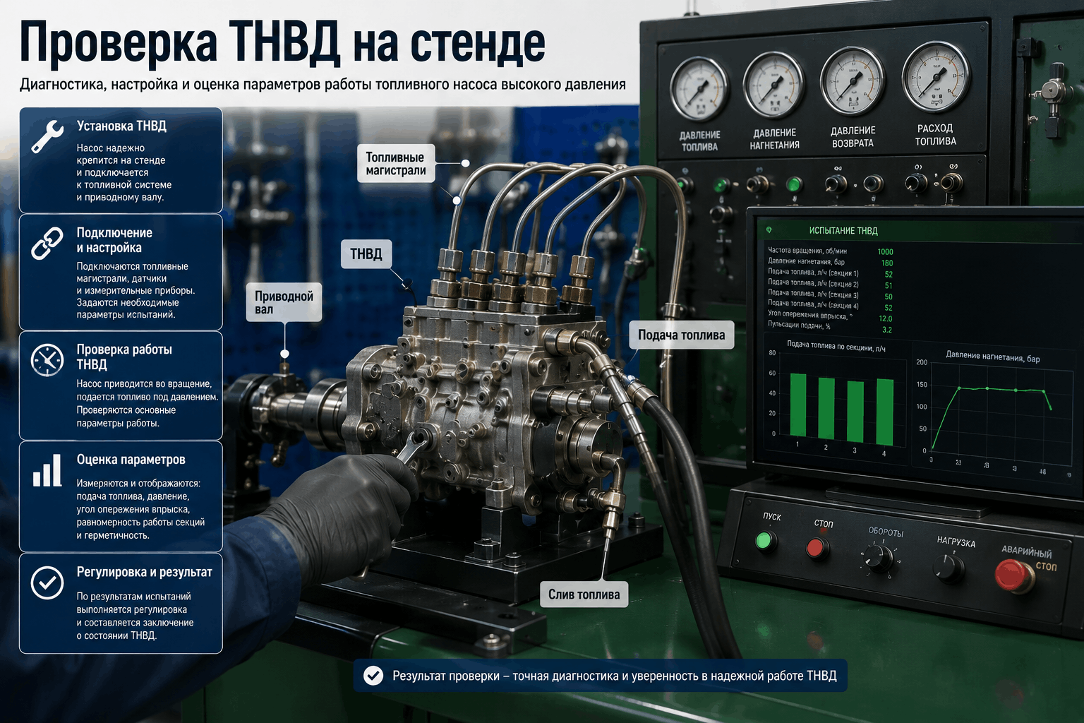 проверка тнвд на стенде